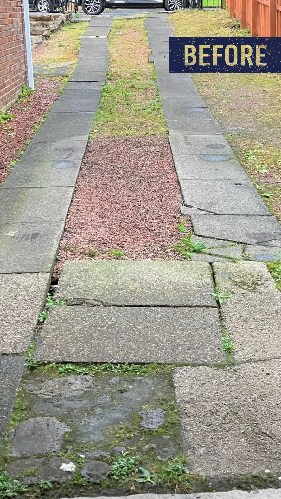 Portrait - Driveway Paving Before